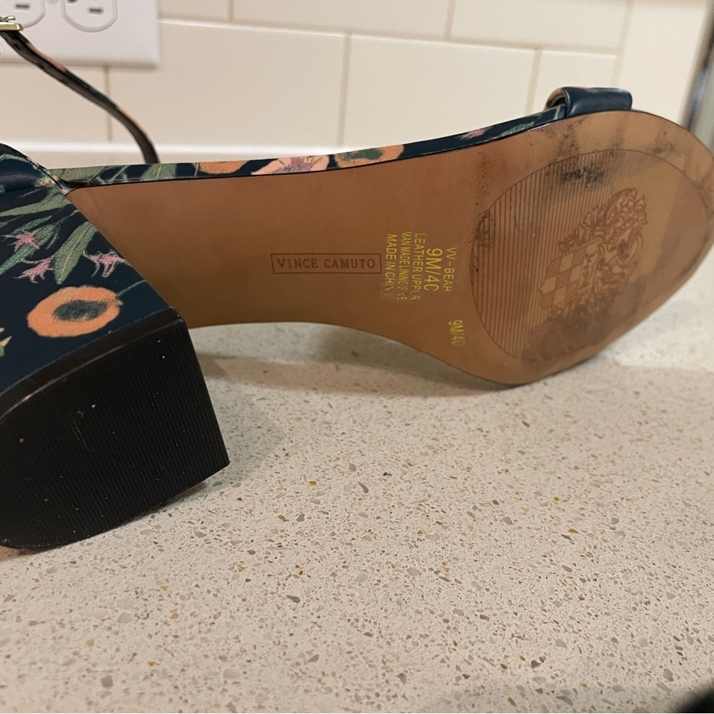 Vince Camuto Floral Heels - Picture 13 of 16